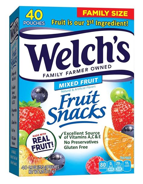 Healthy Options Of Fruit Snacks Nutrition Facts For Your Kids