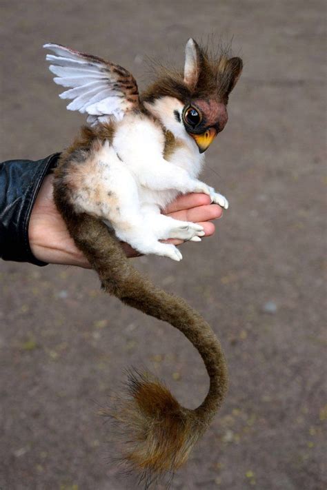Sparrow Griffin Etsy Cute Fantasy Creatures Animals Cute Baby Animals