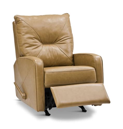 Manual and electric swivel/glider/rocker recliners. Theo Leather Swivel Rocker Recliner | HOM Furniture in ...