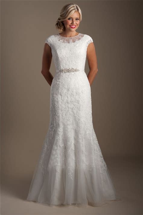 Unfollow high neck wedding dress to stop getting updates on your ebay feed. Modest Mermaid High Neck Cap Sleeve Lace Applique Wedding ...