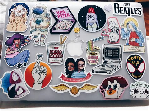 Designed My Laptop With Stickers From Local Artists Rsticker