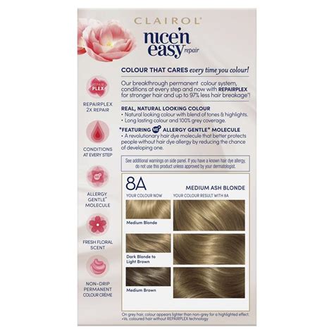 Buy Clairol Nice N Easy Repair Permanent Hair Colour A Medium Ash