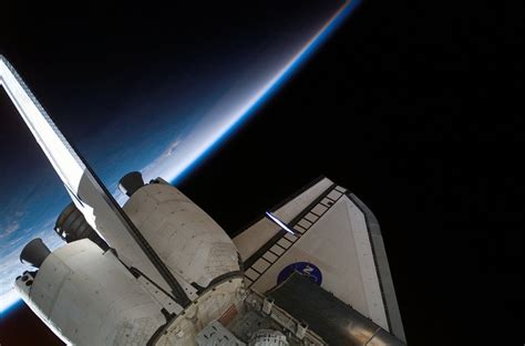 Space Shuttle Orbiting Earth Pics