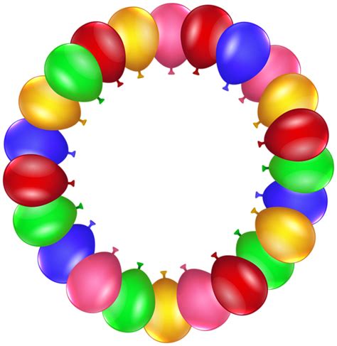 Balloon Border Frame Png Clip Art Gallery Yopriceville High Quality