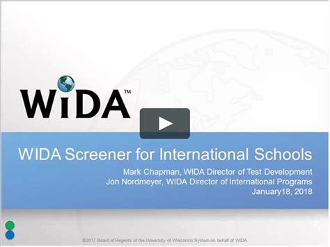 Introducing The Wida Screener For International Schools On Vimeo