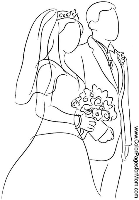 Wedding Coloring Pages 13 Kids Sketch Coloring Page