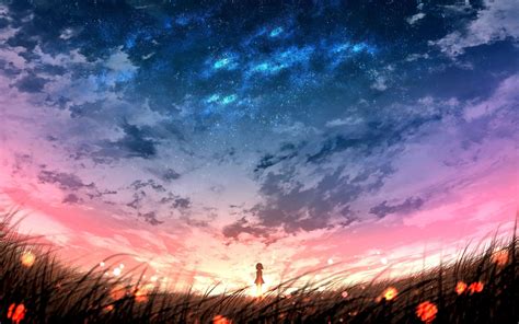 Sunset Anime Wallpapers Wallpaper Cave