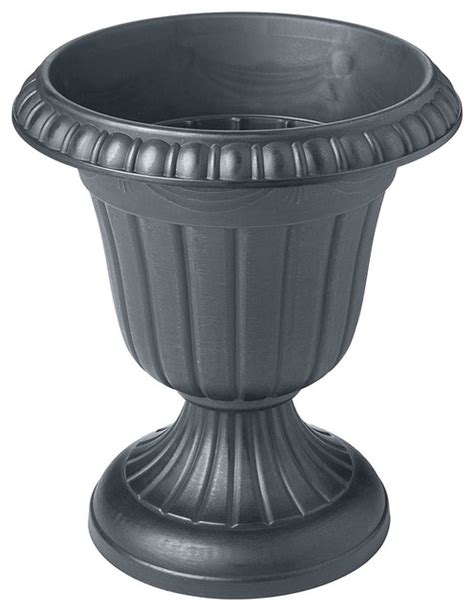 Classic Plastic Urn Planter Traditional Outdoor Pots And Planters