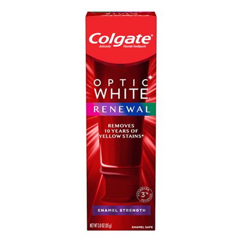 Colgate Optic White Renewal Enamel Strength Whitening Toothpaste 3 Oz