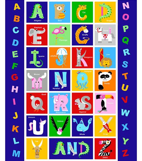 Alphabet Quilt Panel Qt Fabrics Alphabet Soup Alphabet Toss White