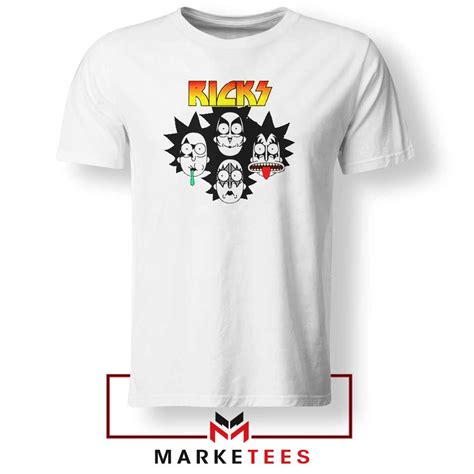 Rick And Morty Parody Of Kiss Tshirt Sitcom Tee Shirts