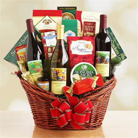 Happy Holiday Wine And Gourmet Festival T Basket Holiday T