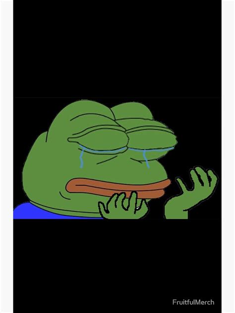 Pepe Hands Crying Frog Meme Twitch Emote Photographic Print By