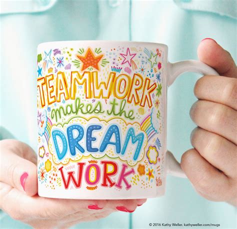 Teamwork Makes The Dream Work Mug Coworker Ts Group T Etsy