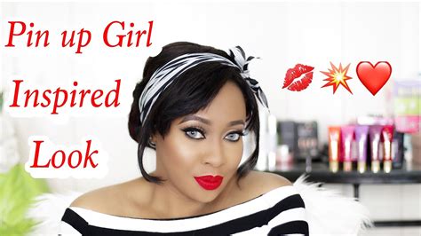 Pin Up Girl Inspired Look Makeup Tutorial Talk Through Youtube