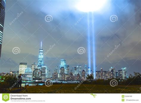 New York Memorial Stock Photo Image Of Newyork Skyline 55260180