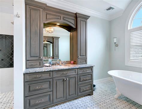 From the counter and vanity, to the tile options, toluxury shower heads, your custom bathroom must showcase a taste and style that sets you apart from the. Custom Vanity / Bathroom Cabinetry | Design Line Kitchens ...