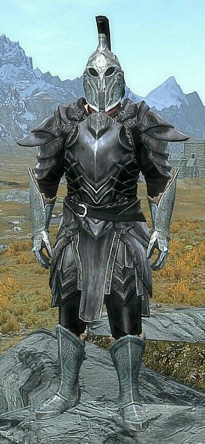 Ebony Legionnaire By Sillylily Ebony Armor Steel Plate Gauntlets And