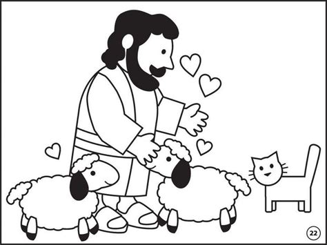Jesus Little Lambs Coloringbk Sheep Shepherd Sheep Lamb Jesus