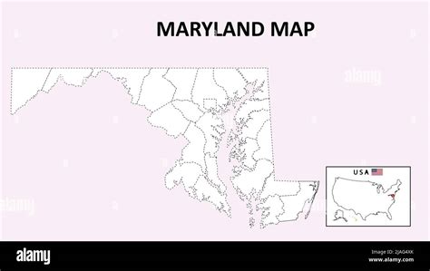 Mapa De Maryland Mapa Del Estado Y Del Distrito De Maryland Mapa