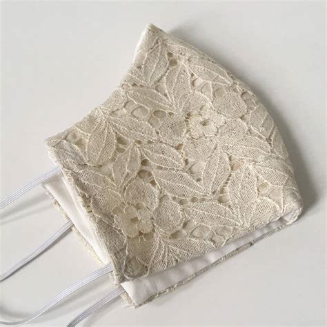 Lace Bridal Wedding Face Mask By Bumble Beez