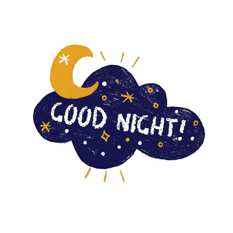 Good Night Illustration Sticker For Ios Android Giphy