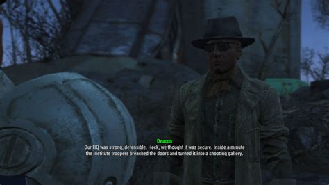 Fallout 4 Deacon Telling What Happen At Lexington By Spartan22294 On