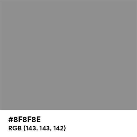 Ash Grey Color Hex Code Is 8f8f8e