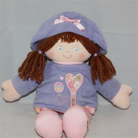 Baby Gund Kiana Brunette Soft Doll 059032 Pink Purple Plush Soft
