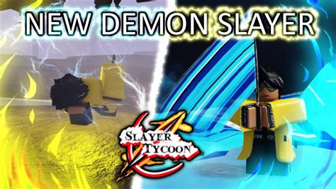 Playing The New Demon Slayer Game On Roblox Slayer Tycoon Youtube