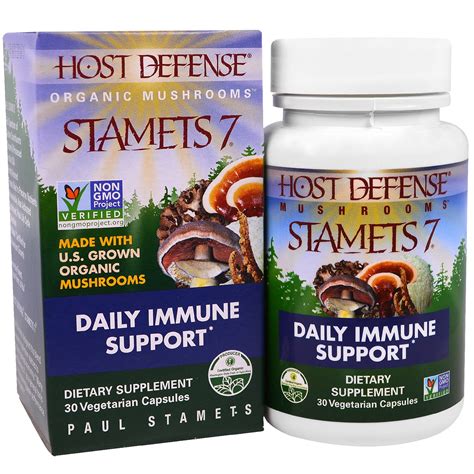 Fungi Perfecti, Stamets 7, Daily Immune Support, 30 Veggies Caps - iHerb