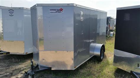 New 6x12 Red Single Axle Enclosed Cargo Trailer Southern Trailer