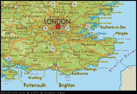 Map Of South East England Map Uk Atlas