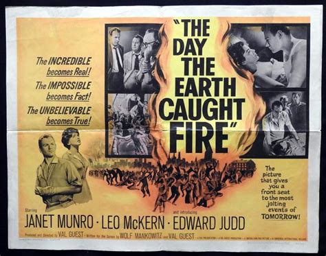 The Day The Earth Caught Fire Us Half Sheet Movie Poster Janet Munro