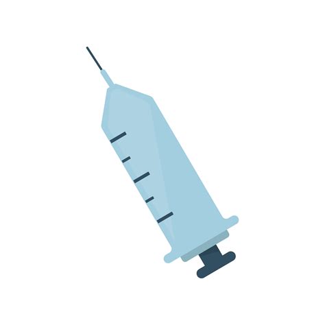 Blue Syringe Needle Isolated Graphic Illustration Download Free