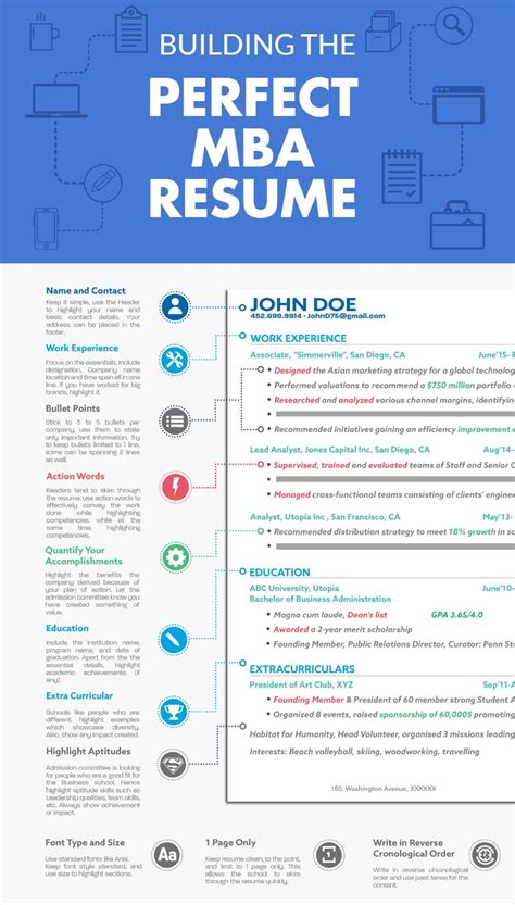 It will help those seeking a general management career in the future. 10 Steps Towards Creating the Perfect MBA Resume ...