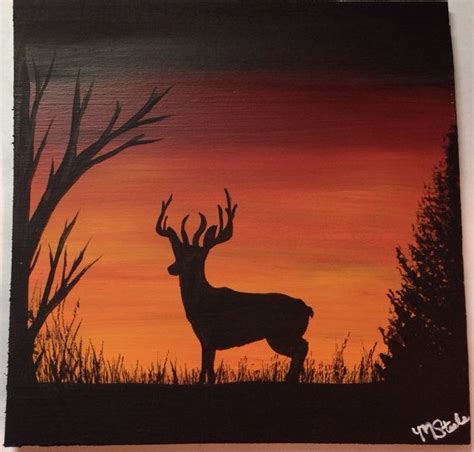 Images Of Deer In The Woods Buck Deer In The Woods Silhouette By
