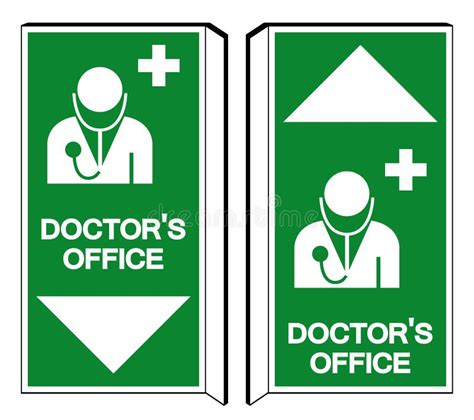 Doctor Office Symbol Sign Vector Illustration Isolate On White