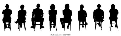 5563 Silhouette Person Sitting Back View Images Stock Photos 3d