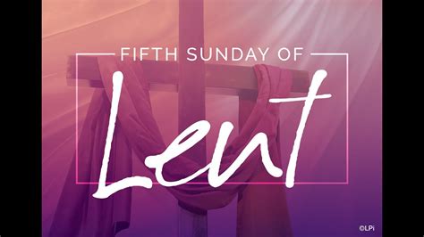 5th Sunday Of Lent 29 March 2020 Youtube