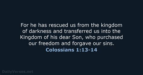 April 19 2023 Bible Verse Of The Day Nlt Colossians 113 14