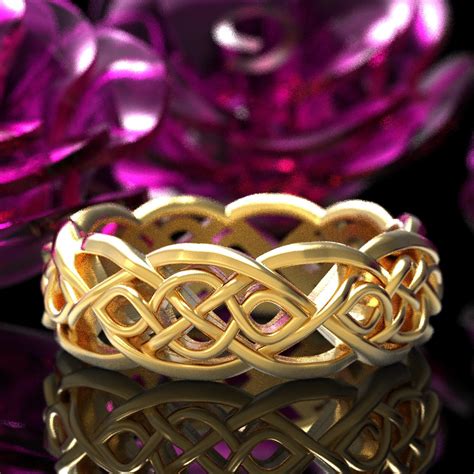 Celtic Wedding Ring Celtic Knot Ring Mens Celtic Ring Celtic Knot