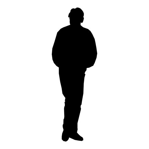 Silhouette Man Standing Free Stock Photo Public Domain Pictures