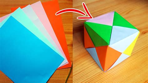 Cubo De Papel Origami Papiroflexia Y 3d Youtube