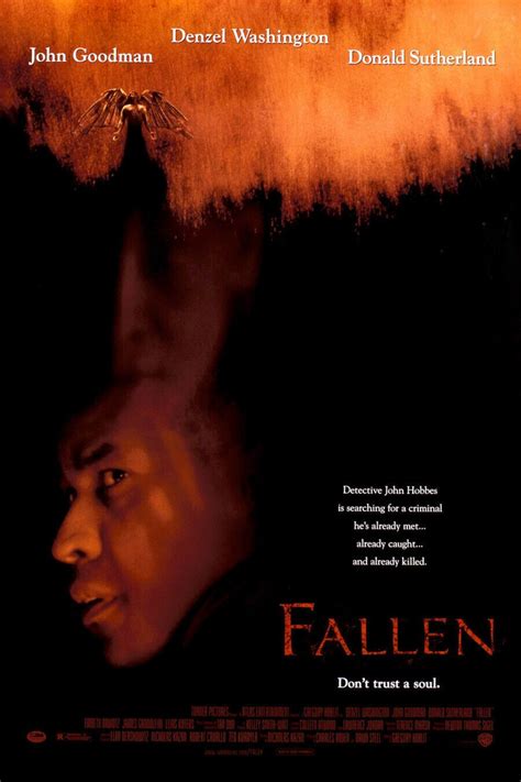 Fallen Movie Poster 2 Sided Original 27x40 Denzel Washington John Goodman Ebay Top Movies To