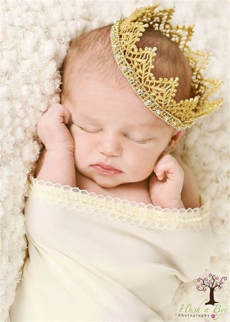 Seriously The Sweetest Thing Newborn Elegant Gold Lace Princess