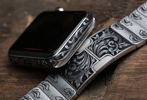 Apple watch is the ultimate device for a healthy life. This intricately engraved Apple Watch is absolutely crazy