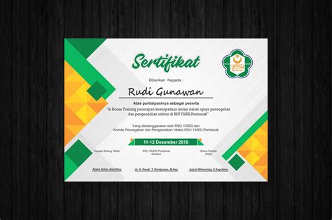 Sertifikat Template Certificate Template For Pages And Pdf
