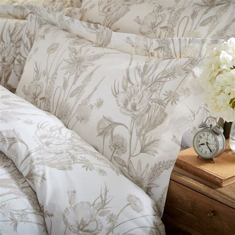 Holly Willoughby Darcie Natural Duvet Cover And Pillowcase Set Dunelm