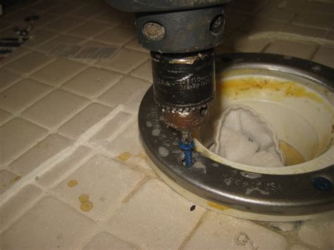 Broken Plastic Toilet Flange Metal Repair Ring Installation Guide 014